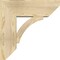 Ekena Millwork Thorton Slat Rough Sawn Bracket w/ Offset Brace, Douglas Fir, 8"W x 22"D x 22"H BKT0806X22X22THR06RDF - alternate 4